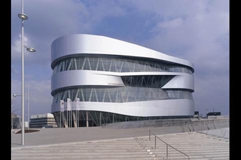 The Mercedes-Benz museum in Stuttgart, designed by UNStudio